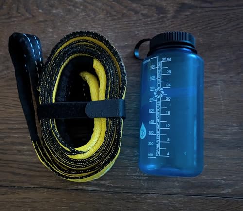 TGL 3 inch, 8 Foot Tree Saver Strap, Recovery Short Tow Strap with Loops, Winch Extension. 30,000 lbs MBS. Truck, UTV, ATV...