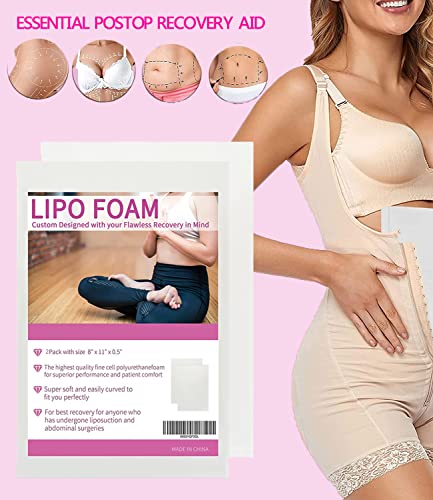 KAIHENG 2 Pack Lipo Foam Pads BBL Post Surgery Foam Boards Liposuction Surgery Foam Sheet for Using with Flattening Abdomi...