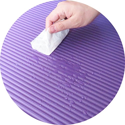 BalanceFrom 1-Inch Thick High-Density Exercise Yoga Mat, Non-Slip Workout Mat with Carry Strap for Men & Women, Ideal for ...