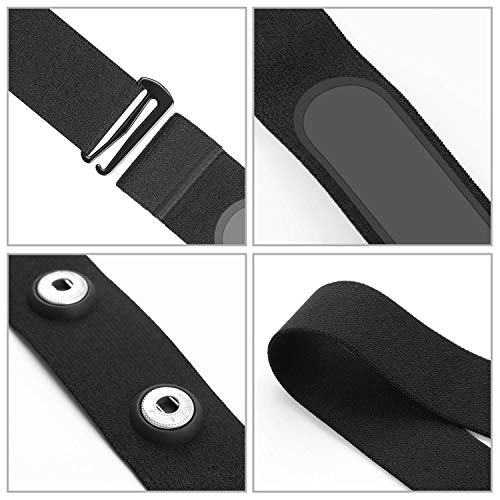 COOSPO Heart Rate Monitor Replacement Chest Strap,Replacement Heart Rate Monitor Soft Strap Compatible with Wahoo Tickr/Po...