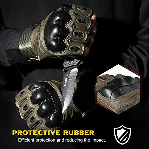 WTACTFUL Tactical Fingerless Gloves for Motorbike Motorcycle Cycling Climbing Hiking Hunting Gloves
