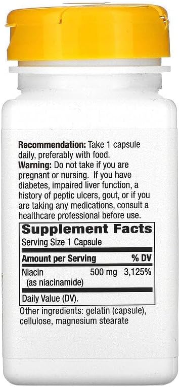 Nature's Way, Niacinamide, 500 mg, 100 Capsules