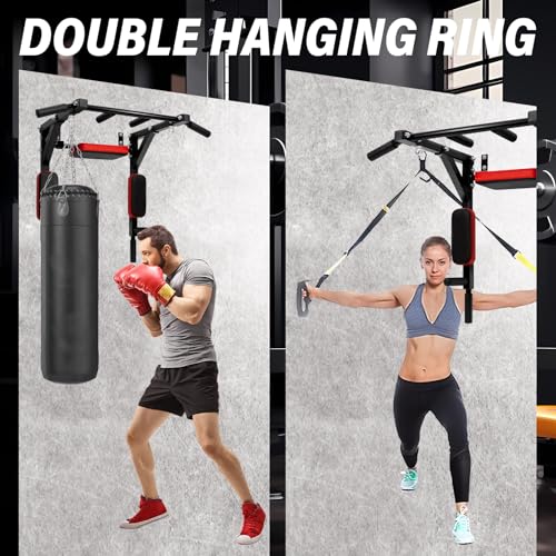 MKSY Multifunctional Wall Mount Pull-Up Bar fitness equipment,Chin-Up For Indoor Home Gym Workout,Supports to 440 Lbs