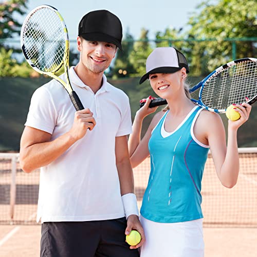 Giegxin 24 Pcs Mesh Trucker Hats Bulk Baseball Cap Beach Hat for Men and Women Wholesale Structured Front Panel Back Ball Cap