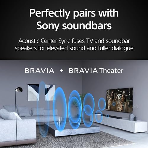 Sony BRAVIA 5 65 Inch TV, Mini LED, 4K Smart Google TV, XR Processor with AI Technology,120hz Television with Dolby Vision/Atmos, Exclusive Features for PlayStation®5, K-65XR50, 2025 Model