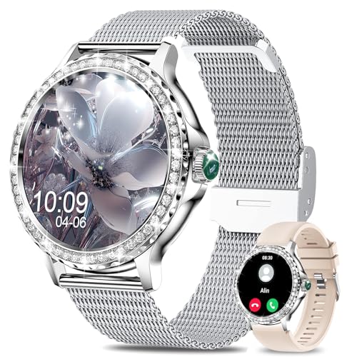 Fitoncloud Smart Watches for Women, 1.3”HD Fitness Tracker with Blood Pressure/Heart Rate Monitor, Bluetooth 5.2 Make Call...