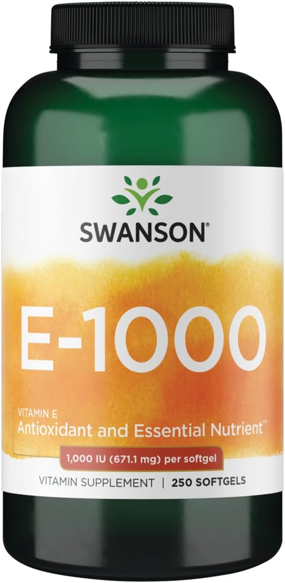 Swanson Natural Vitamin E 1000 Iu (671.10 Milligrams) 250 Sgels