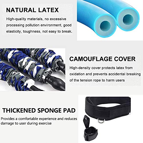 SFEEXUN Boxing Resistance Bands Set for Speed and Agility, Workout Band Ankle Exercise Bands Legs Ankle Straps for Resista...