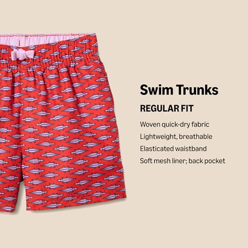 Amazon Essentials Boy's Quick Dry Swimming Board Shorts Swim Trunks