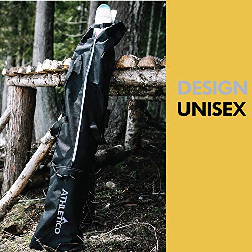 Athletico Ski Bag and Ski Boot Bag Combo - Ski Bags for Air Travel - Unpadded Snow Ski Bags Fit Skis Up to 200cm - For Me...
