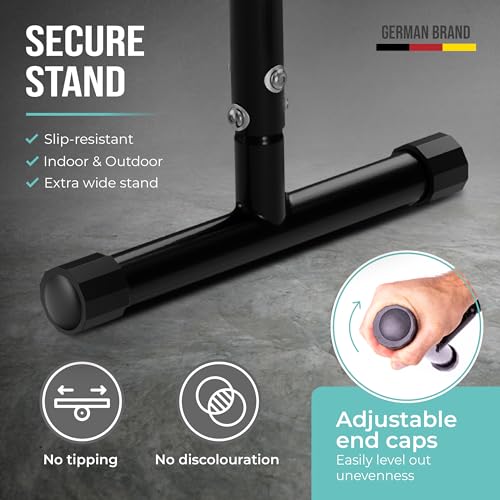 PULLUP & DIP Fitness Parallettes, Medium Parallette Bars For Calisthenics, Crossfit & Gymnastics, Handstand Bars With Extr...