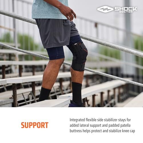 Shock Doctor Knee Brace , Compression Knee Brace for Men & Women, Stability, Patella Instability, Meniscus & Ligament Inju...