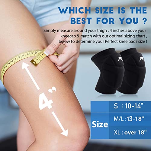 Racbeuk Volleyball Knee Pads,Knee Compression Sleeve Support for Men Women with High Protection Pads,Professional Grade Kn...