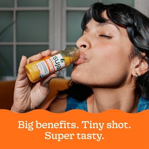 Suja Organic Immunity Defense Shot (2 Fl Oz x 4 Count) with Turmeric and Ginger | Immunity Boost & Support | Functional Sh...