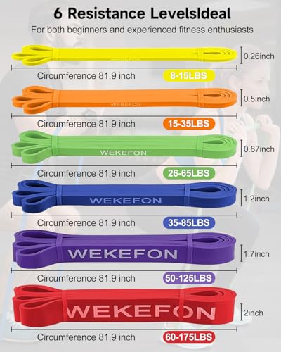 Resistance Bands Set, Pull Up Assist Bands - Stretch Resistance Band - Mobility Band Powerlifting Exercise Bands for Resis...