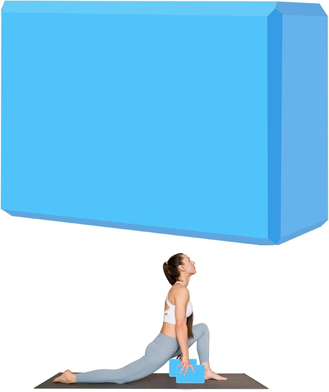 MBHKRRS 9"x6"x3" Yoga Blocks, Soft Non-Slip Surface Premium Foam Blocks, Supportive, Lightweight, Odor Resistant, Yoga Acc...