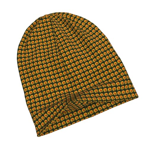 sackhg Yellow Rose Picture Print Winter Beanie Hat Men Women Soft Lightweight Thermal Cap for Outdoor Skiing Wear