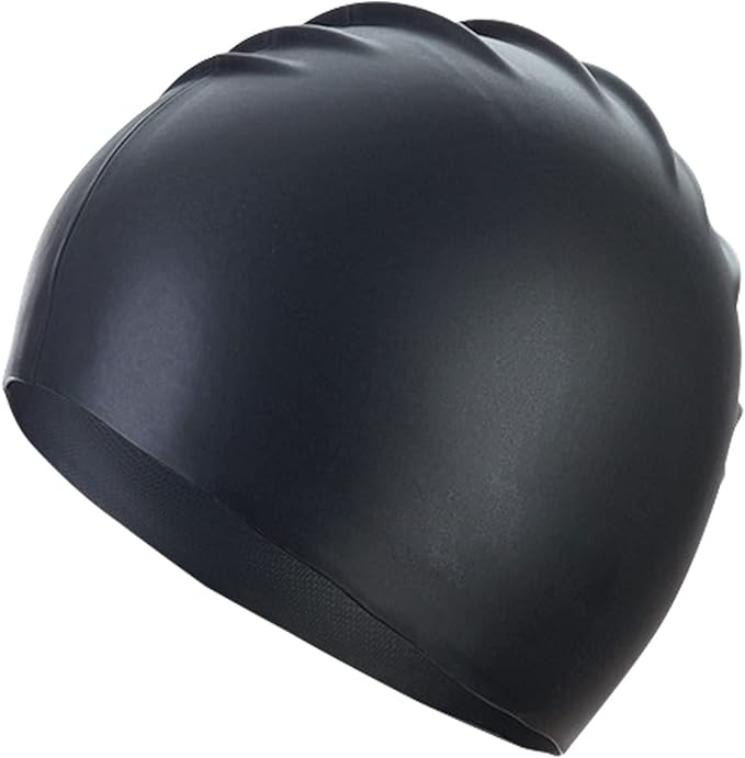 Uttpll Waterproof Silicone Swim Cap, Comfortable Bathing Cap, Swimming Cap for Women and Men, Waterproof Bathing Cap