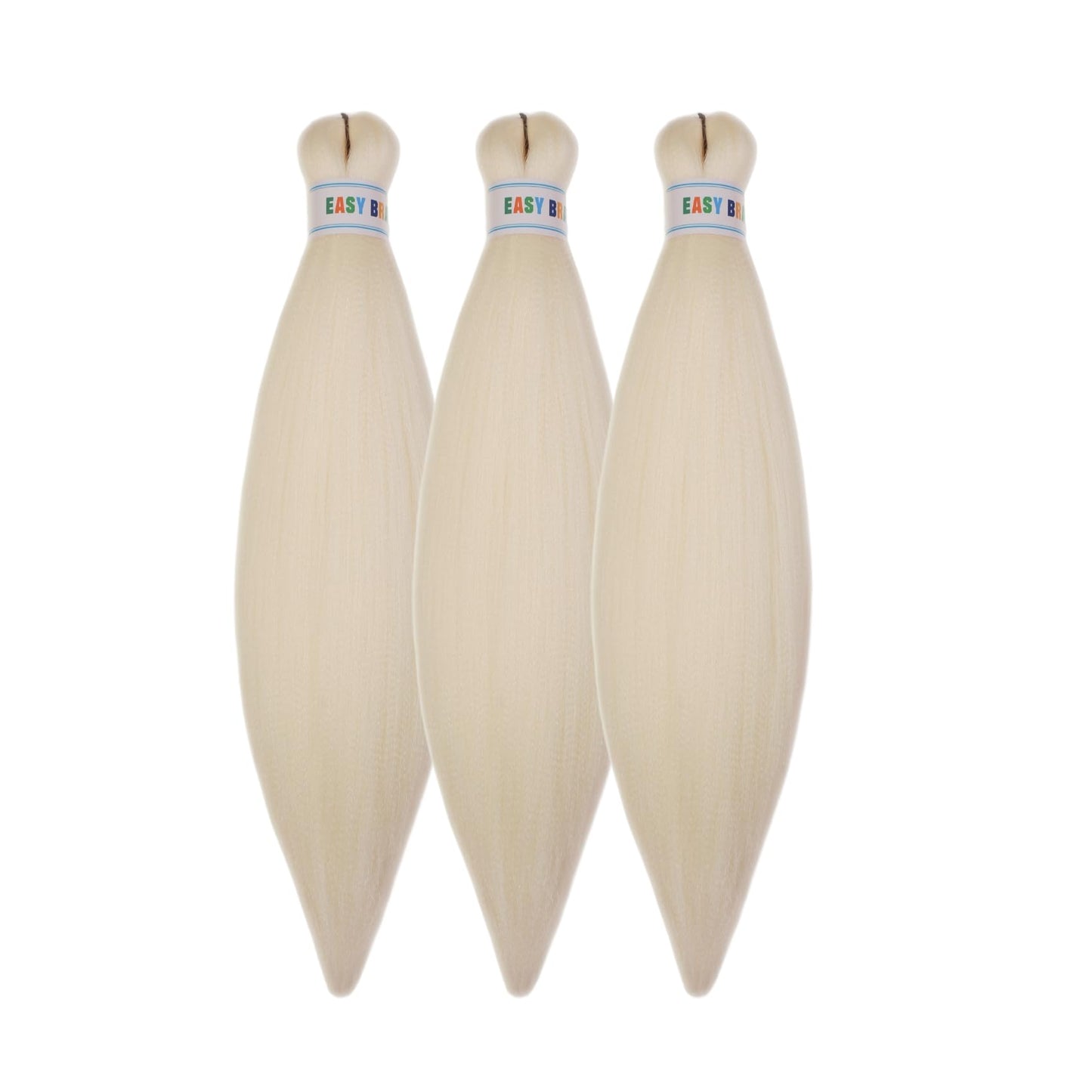 Platinum Blonde Braiding Hair Pre Stretched 16 Inch for Knotless Braids Synthetic Box Braiding Hair for Women
