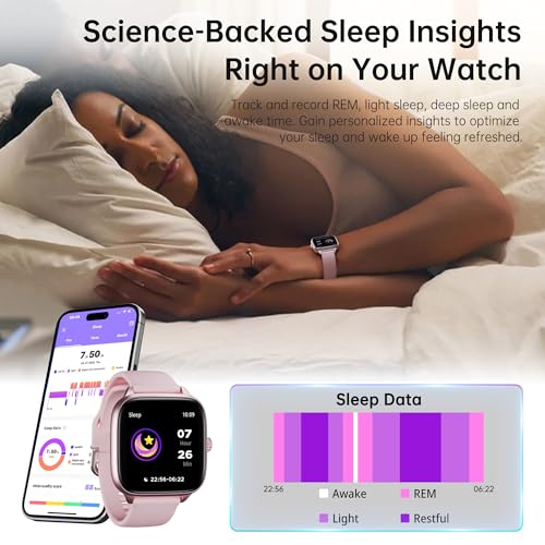 Fitness Tracker Answer/Make Calls, Smart Watch with Blood Pressure, Blood Oxygen, 24/7 Heart Rate Monitor, 120+ Sport Mode...