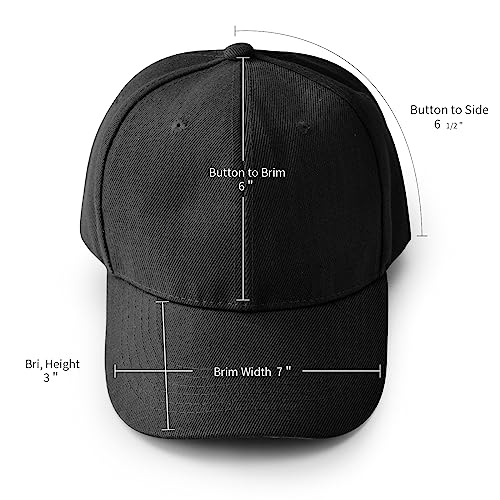 NOBONDO 12 Pack Unisex Baseball Caps - Bulk Wholesale Blank Plain Adjustable Hats for Men & Women