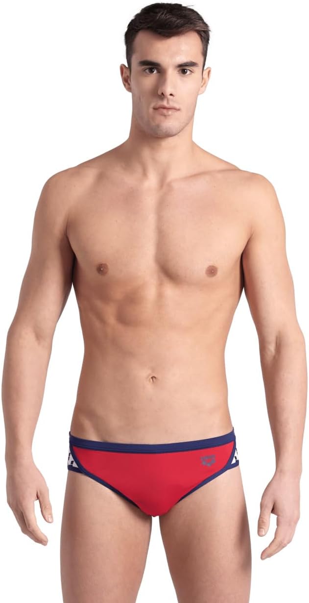 ARENA Men's Icons Solid Swim Briefs Professional Training Swimsuit Sports Trunk