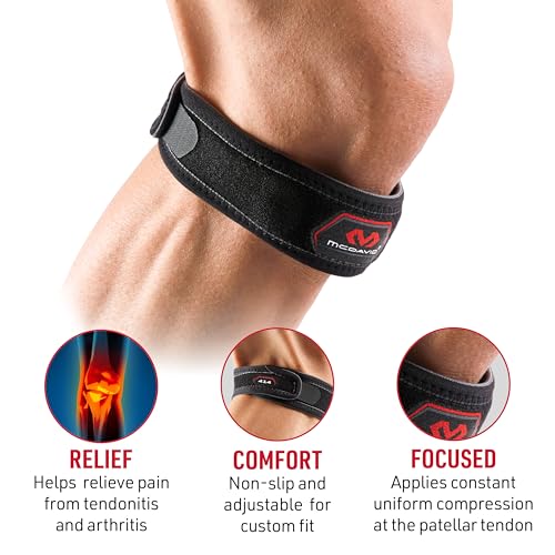 McDavid Knee Band for Knee Pain Relief, Support Brace Patella Tendon Knee Strap for Pickleball, Hiking, Soccer, Basketbal...