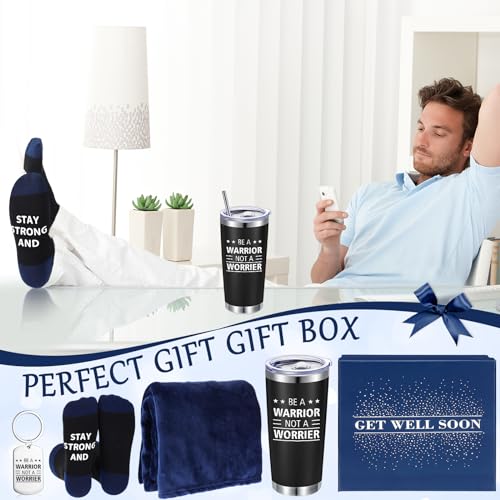 Sieral 5 Pcs Get Well Soon Gifts for Men Cancer and Chemotherapy Care Gifts Post Operative Recovery Gifts for Men
