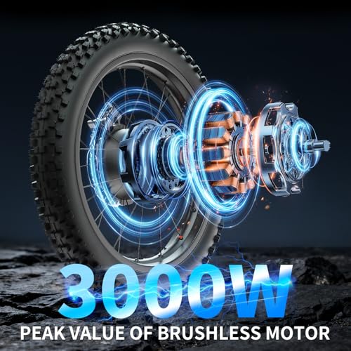 ASYHIEF Electric Bike for Adults, Ebike with Peak 3000W Brushless Motor 1536Wh Battery 48V 32AH, Max 37 MPH & 90 Miles Ran...