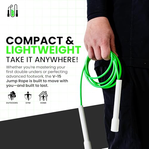 Jump Rope for Fitness, Adjustable 10ft Speed Jump Rope for Men, Women & Kids, Tangle Free Skipping Rope with Shatterproof ...