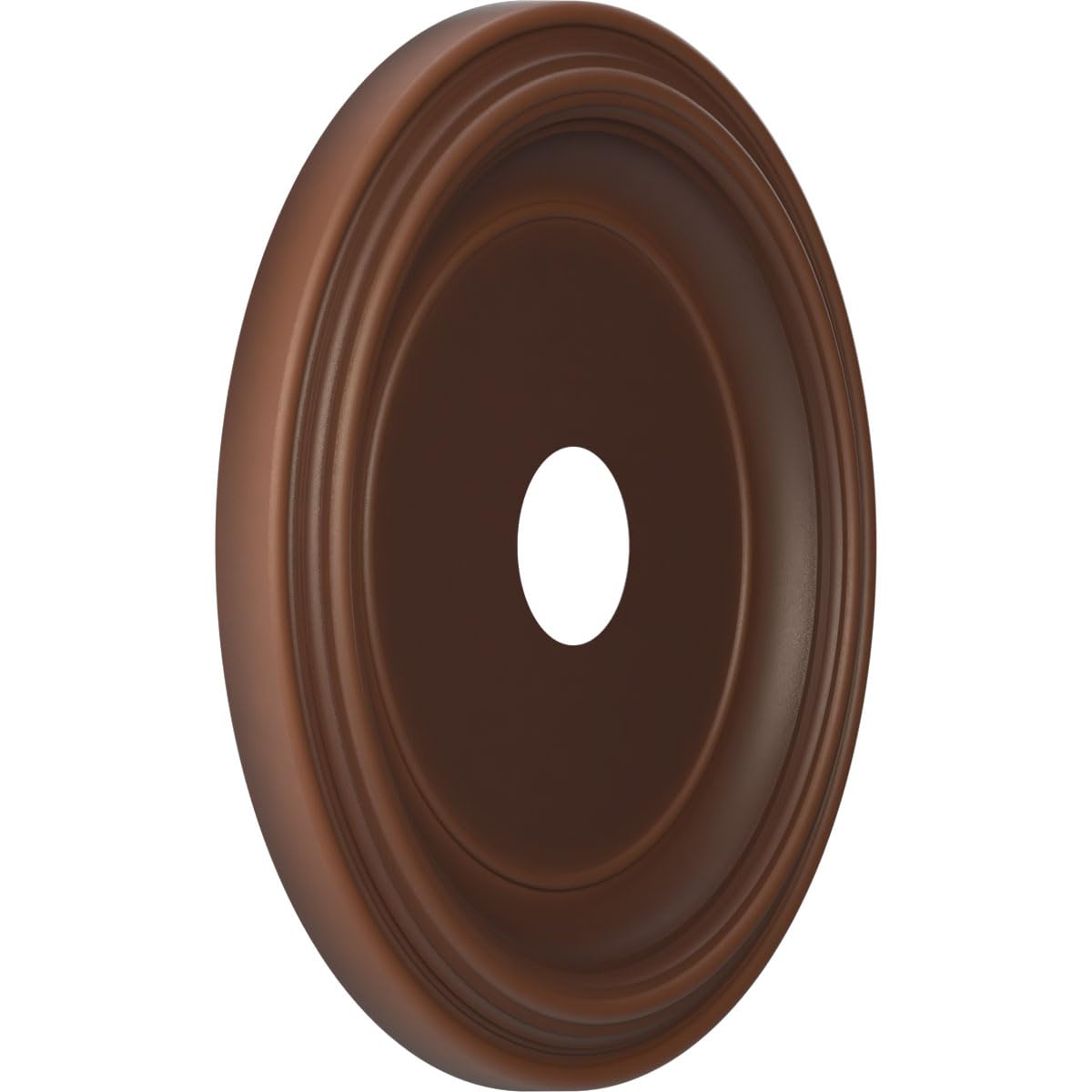 19Od X 3 1/2Id X 1 1/2P Traditional Thermoformed Pvc Ceiling Medallion (Fits Canopies Up To 11 1/2), Universal Aged Metallic Rus