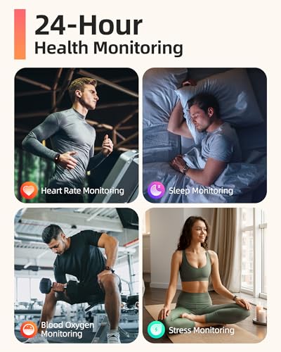 Parsonver 5ATM Waterproof Fitness Tracker, Swimming Smart Watch with Step Counter, Stopwatch, Pedometer, 24/7 Heart Rate/B...
