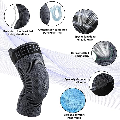 NEENCA Kids Knee Brace Sleeve, Youth Knee Compression Sleeve for Children - Boys & Girls. Child Knee Support with Patella ...