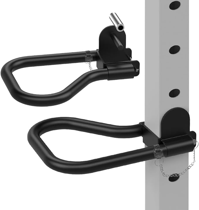 Kipika Power Rack Attachment for 5/8" & 1" Holes - Heavy Duty Home Gym Equipment for 2x2 or 3x3 Squat Rack, Adjustable and...