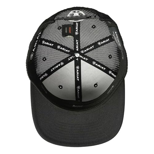 ARIAT Men's Aztec Black Flat Bill Cap