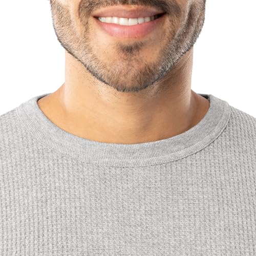 Indera Men's Heavyweight Cotton Waffle Thermal Underwear Crew Top