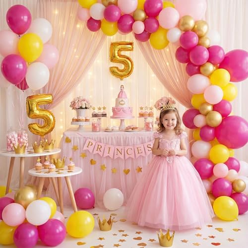 LovesTown 110PCS Latex Balloons 12inch Party Balloons Arch with Ribbon for Birthday Baby Shower Wedding Party Decorations ...