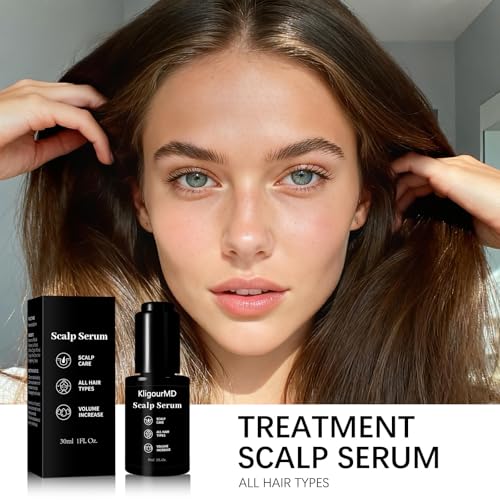 Hair Serum Bundle – Thinning Hair Treatment with Plant-Based Actives, Prevention & Treatment Scalp Serum Bundle for Men & ...