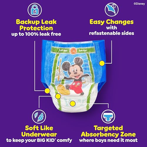 Pull-Ups Boys' Potty Training Pants, Size 3T-4T Training Underwear (32-40 lbs), 92 Count