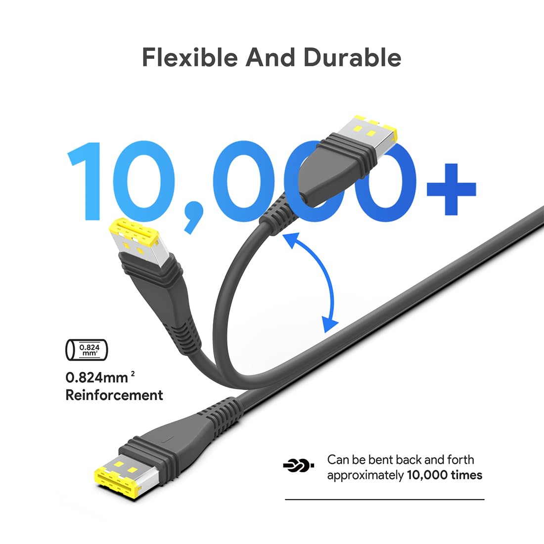 CASIMY DC 24V Power Cord Compatible with ResMed Airsense 11 Airmini CPAP Compatible with MAXOAK K5 K6 Medistrom Pilot-24 Lite Power Bank Battery Power Station, 5.5 * 2.5mm/2.1mm DC Charging Cable