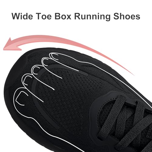 Puweco Breathable Running Shoes for Men Anti-Slip Mens Athletic Shoes Lightweight Mens Walking Sneakers for Gym Jogging Sp...