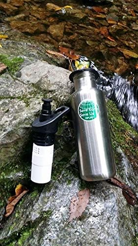 Classic 27oz Filter Bottle Water Bottle stainless steel Camping Hiking Backpacking Outdoor Emergency Elephant