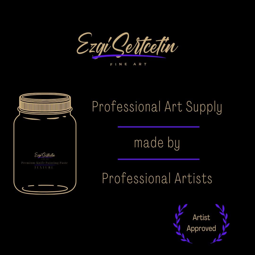 Premium Palette Knife Painting Paste|Texture Paste|Authentic Bright Colors|Ready to Use|Easy to Apply| 6oz (Stone)
