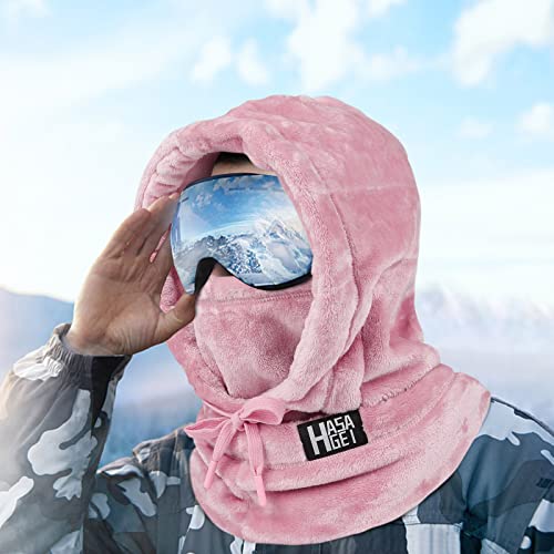 HASAGEI Ski Mask for Women Balaclava Women Men Windproof Thermal Hood Winter Neck Warmer with Plush