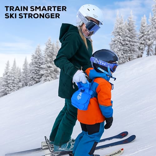 Launch Pad Toddler Ski Harness with Leash - Ski Harness for Kid w/ 7' Elasticized Leash, Easy Lift Handle & Built-in Backpack