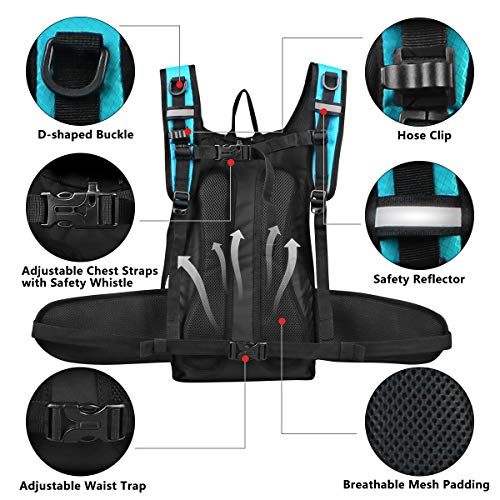 Lunidry Insulated Hydration Pack Backpack with 3L BPA Free Leak-Proof Water Bladder, Keep Liquids Cool for Up to 5 Hours, ...