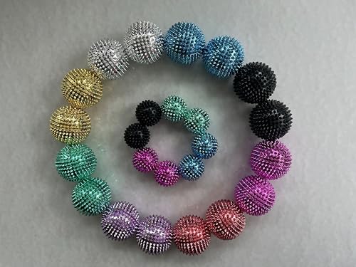MySkills4Life 2X Spiky DBT Skill Balls | 2inch | Magnetic Stress Relief Balls | Spiky Massage Balls for Relaxation, Tensio...