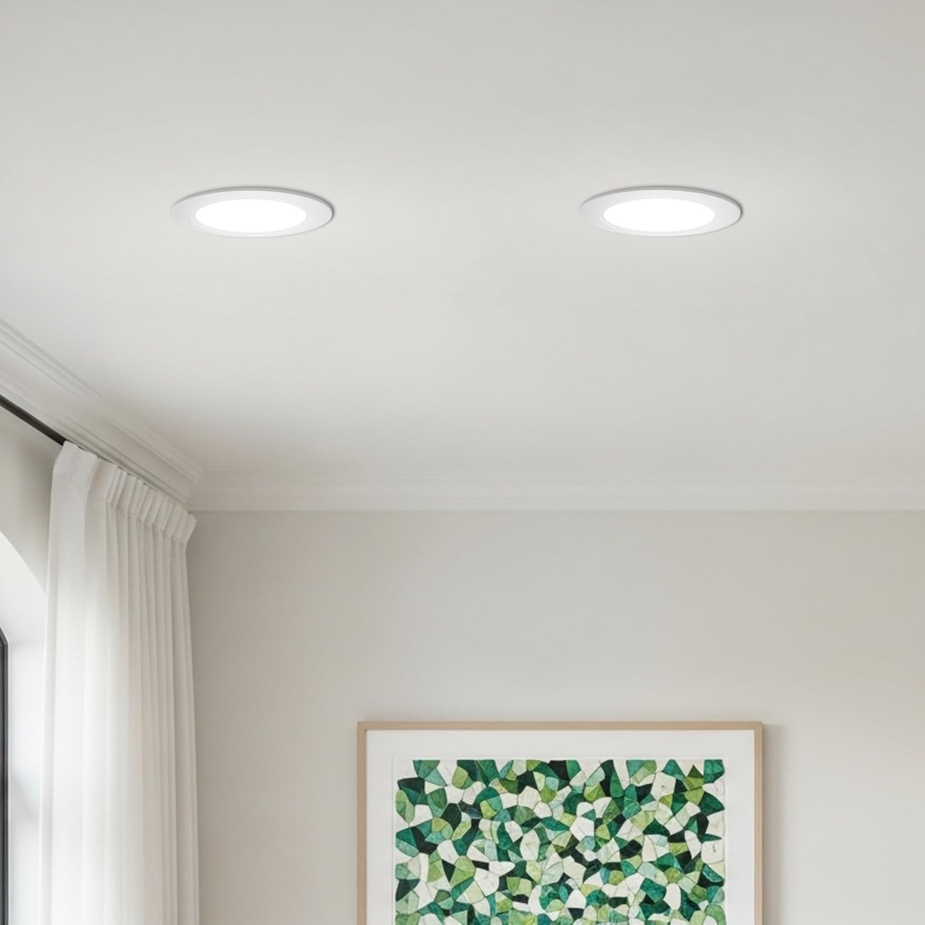 ANWIO 4 Inch 48 Pack LED Recessed Lights, 5CCT Selectable, Dimmable, IC Rated, White, Model AN-DLB11-D407T-700