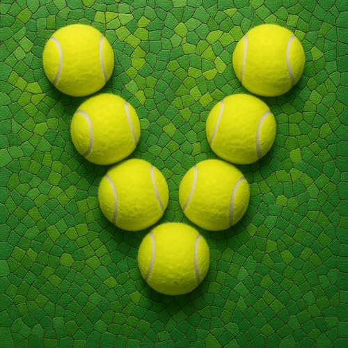 VIV Advanced Tennis Balls Bulk, 30/50/100+ Pack Practice Balls Pressure Bouncing 53in High Durable, Official Size Pet Dog ...