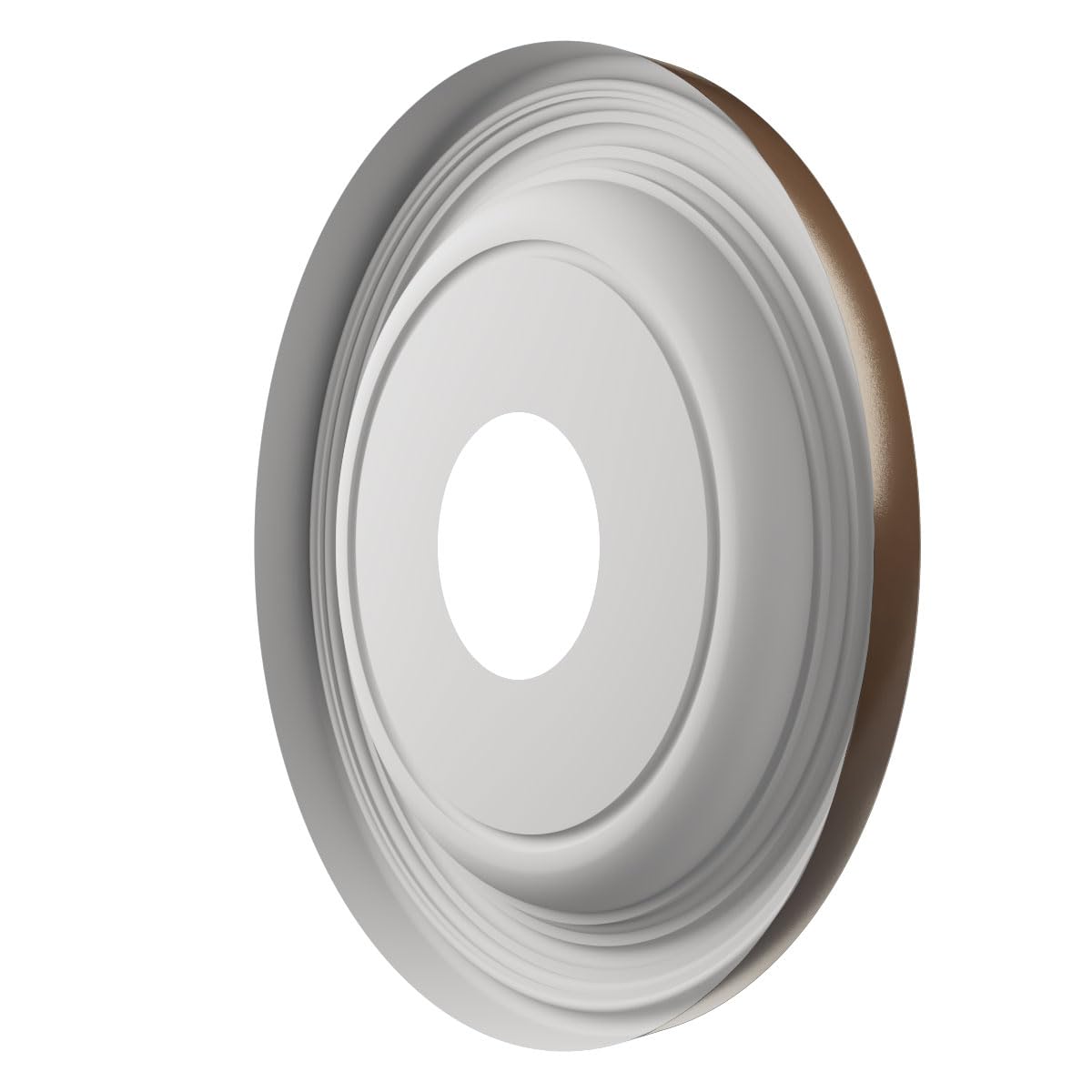 13Od X 3 1/2Id X 1 1/4P Traditional Thermoformed Pvc Ceiling Medallion (Fits Canopies Up To 7 1/2), Metallic Copper